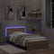 vidaXL - Bedframe - met - hoofdbord - en - LED - sonoma - eikenkleurig - 100x200 - cm