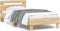 vidaXL - Bedframe - met - hoofdbord - en - LED - sonoma - eikenkleurig - 90x200 - cm