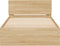 vidaXL - Bedframe - met - hoofdbord - en - LED - sonoma - eikenkleurig - 100x200 - cm