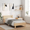 vidaXL - Bedframe - met - hoofdbord - en - LED - sonoma - eikenkleurig - 100x200 - cm