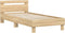 vidaXL - Bedframe - met - hoofdbord - en - LED - sonoma - eikenkleurig - 75x190 - cm