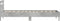 vidaXL - Bedframe - met - hoofdbord - en - LED-verlichting - betongrijs - 90x200 - cm