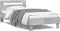 vidaXL - Bedframe - met - hoofdbord - en - LED-verlichting - betongrijs - 100x200 - cm