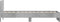 vidaXL - Bedframe - met - hoofdbord - en - LED-verlichting - betongrijs - 75x190 - cm
