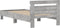 vidaXL - Bedframe - met - hoofdbord - en - LED-verlichting - betongrijs - 100x200 - cm