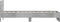 vidaXL - Bedframe - met - hoofdbord - en - LED-verlichting - betongrijs - 90x200 - cm
