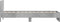 vidaXL - Bedframe - met - hoofdbord - en - LED-verlichting - betongrijs - 90x190 - cm