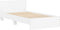 vidaXL - Bedframe - met - hoofdbord - en - LED-verlichting - wit - 100x200 - cm