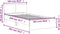 vidaXL - Bedframe - met - hoofdbord - en - LED-verlichting - wit - 100x200 - cm