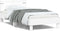 vidaXL - Bedframe - met - hoofdbord - en - LED-verlichting - wit - 100x200 - cm