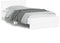 vidaXL - Bedframe - met - hoofdbord - en - LED-verlichting - wit - 100x200 - cm