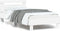vidaXL - Bedframe - met - hoofdbord - en - LED-verlichting - wit - 90x200 - cm