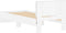 vidaXL - Bedframe - met - hoofdbord - en - LED-verlichting - wit - 75x190 - cm