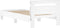vidaXL - Bedframe - met - hoofdbord - en - LED-verlichting - wit - 100x200 - cm