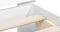 vidaXL - Bedframe - met - hoofdbord - en - LED-verlichting - wit - 100x200 - cm