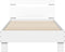 vidaXL - Bedframe - met - hoofdbord - en - LED-verlichting - wit - 90x200 - cm