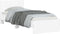 vidaXL - Bedframe - met - hoofdbord - en - LED-verlichting - wit - 90x200 - cm
