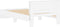 vidaXL - Bedframe - met - hoofdbord - en - LED-verlichting - wit - 100x200 - cm