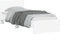 vidaXL - Bedframe - met - hoofdbord - en - LED-verlichting - wit - 75x190 - cm