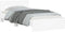 vidaXL - Bedframe - met - hoofdbord - en - LED-verlichting - wit - 100x200 - cm