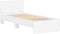 vidaXL - Bedframe - met - hoofdbord - en - LED-verlichting - wit - 90x190 - cm