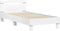 vidaXL - Bedframe - met - hoofdbord - en - LED-verlichting - wit - 90x200 - cm