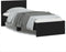 vidaXL - Bedframe - met - hoofdbord - en - LED-verlichting - zwart - 90x200 - cm