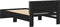 vidaXL - Bedframe - met - hoofdbord - en - LED-verlichting - zwart - 100x200 - cm