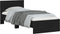 vidaXL - Bedframe - met - hoofdbord - en - LED-verlichting - zwart - 90x200 - cm
