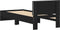 vidaXL - Bedframe - met - hoofdbord - en - LED-verlichting - zwart - 90x200 - cm