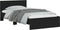 vidaXL - Bedframe - met - hoofdbord - en - LED-verlichting - zwart - 100x200 - cm