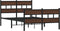 vidaXL - Bedframe - met - hoofdbord - en - voetbord - zonder - matras - 120x200 - cm