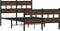 vidaXL - Bedframe - met - hoofdbord - en - voetbord - zonder - matras - 120x190 - cm