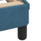 vidaXL - Bedframe - met - hoofdbord - fluweel - blauw - 90x200 - cm