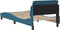 vidaXL - Bedframe - met - hoofdbord - fluweel - blauw - 90x200 - cm