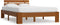 vidaXL - Bedframe - met - hoofdbord - grenenhout - honingbruin - 140x200 - cm