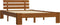 vidaXL - Bedframe - met - hoofdbord - grenenhout - honingbruin - 140x200 - cm
