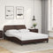 vidaXL - Bedframe - met - hoofdbord - kunstleer - bruin - 120x200 - cm
