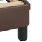 vidaXL - Bedframe - met - hoofdbord - kunstleer - bruin - 140x200 - cm