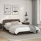 vidaXL - Bedframe - met - hoofdbord - kunstleer - bruin - 140x200 - cm