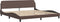 vidaXL - Bedframe - met - hoofdbord - kunstleer - bruin - 200x200 - cm