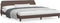 vidaXL - Bedframe - met - hoofdbord - kunstleer - bruin - 200x200 - cm