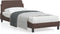 vidaXL - Bedframe - met - hoofdbord - kunstleer - bruin - 80x200 - cm