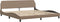vidaXL - Bedframe - met - hoofdbord - kunstleer - cappuccinokleurig - 200x200 - cm