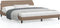 vidaXL - Bedframe - met - hoofdbord - kunstleer - cappuccinokleurig - 180x200 - cm