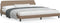 vidaXL - Bedframe - met - hoofdbord - kunstleer - cappuccinokleurig - 200x200 - cm
