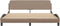 vidaXL - Bedframe - met - hoofdbord - kunstleer - cappuccinokleurig - 180x200 - cm
