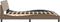 vidaXL - Bedframe - met - hoofdbord - kunstleer - cappuccinokleurig - 180x200 - cm