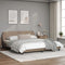 vidaXL - Bedframe - met - hoofdbord - kunstleer - cappuccinokleurig - 180x200 - cm