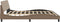 vidaXL - Bedframe - met - hoofdbord - kunstleer - cappuccinokleurig - 200x200 - cm